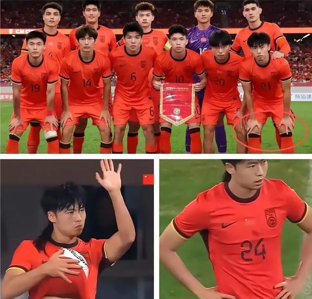 戴围脖把裁判给整懵了笑不活了！国足踢球(图4)